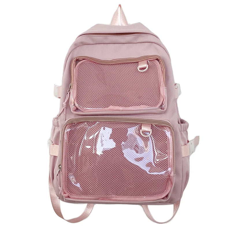 Sac à dos femme Ita Bag transparent grande capacité – Sac scolaire, cartable, sac à livres, sac de sport et de voyage