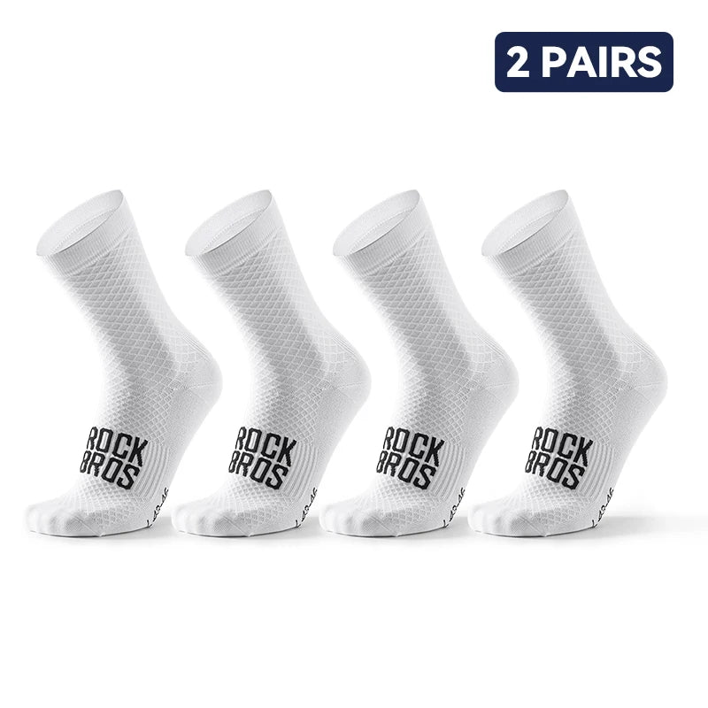 Lot de 2 paires de chaussettes de cyclisme respirantes