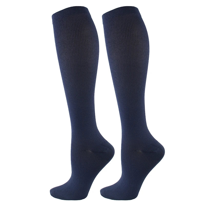 Chaussettes de compression unisexes anti-fatigue sport et voyage
