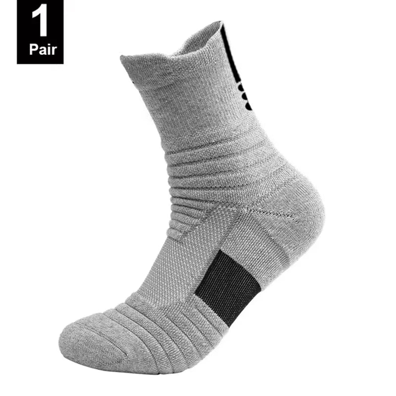 1/3 paires de chaussettes de Football antidérapantes pour hommes, chaussettes en coton, Tube court et Long, chaussettes de Sport respirantes et déodorantes 39-45