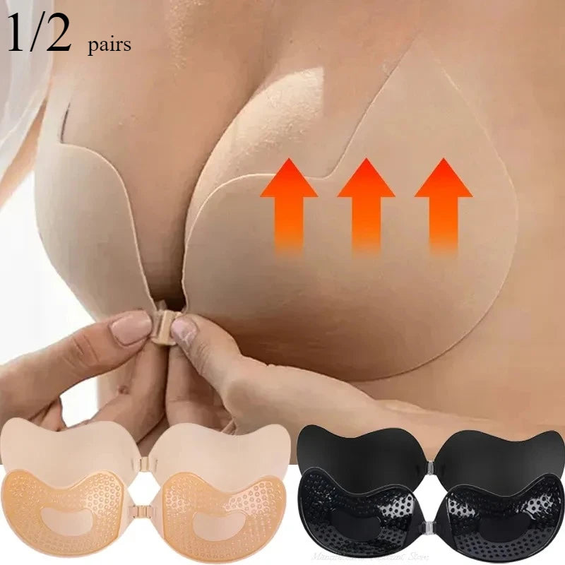 Soutien-gorge invisible adhésif push-up sans bretelles