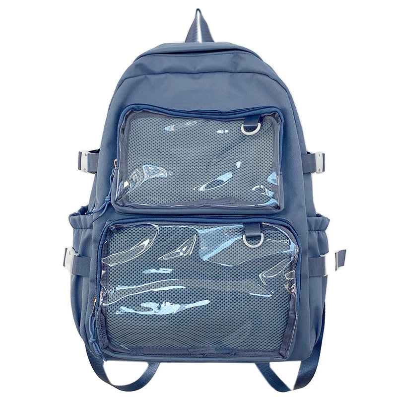 Sac à dos femme Ita Bag transparent grande capacité – Sac scolaire, cartable, sac à livres, sac de sport et de voyage
