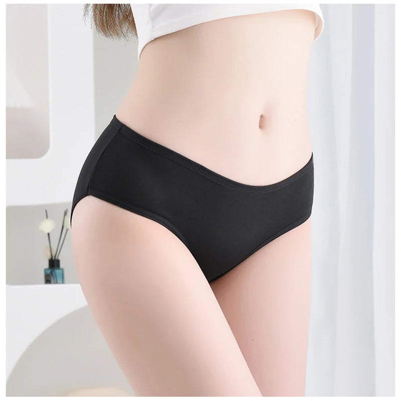 Lot de 7 culottes femme en coton extensible respirant taille moyenne – sous-vêtements confortables, qualité durable