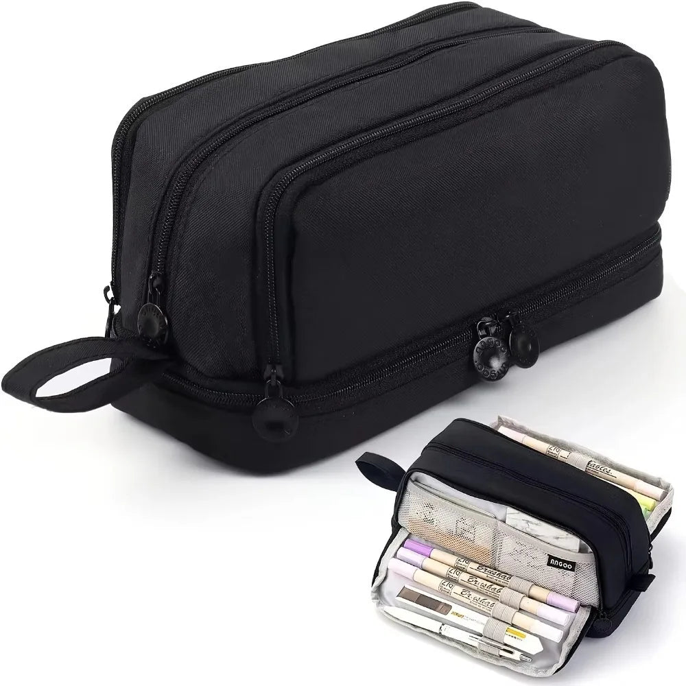 Trousse scolaire grande capacité à compartiments multiples