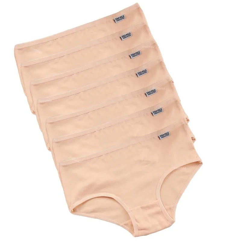 Lot de 7 culottes femme en coton extensible respirant taille moyenne – sous-vêtements confortables, qualité durable