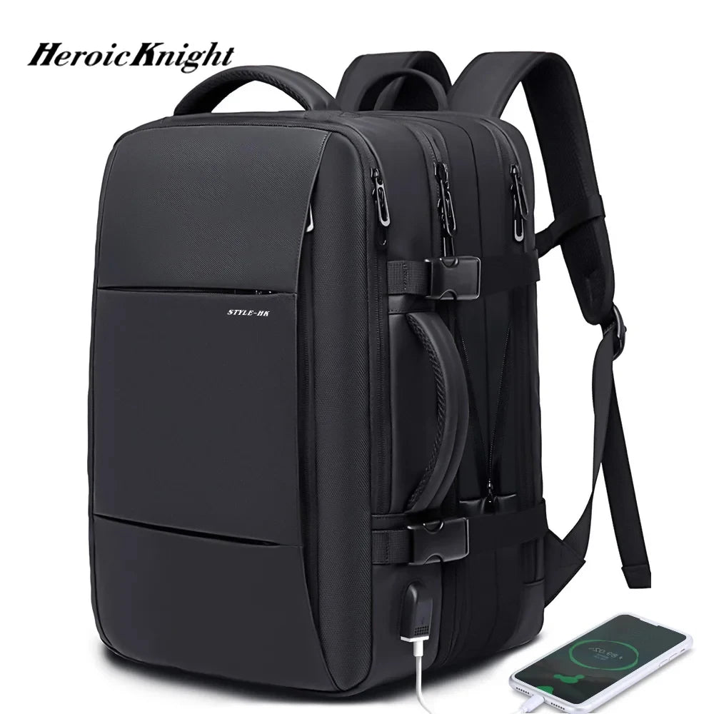 Sac à dos homme extensible grande capacité – Sac scolaire, cartable, sac à livres, sac de sport, ordinateur et voyage