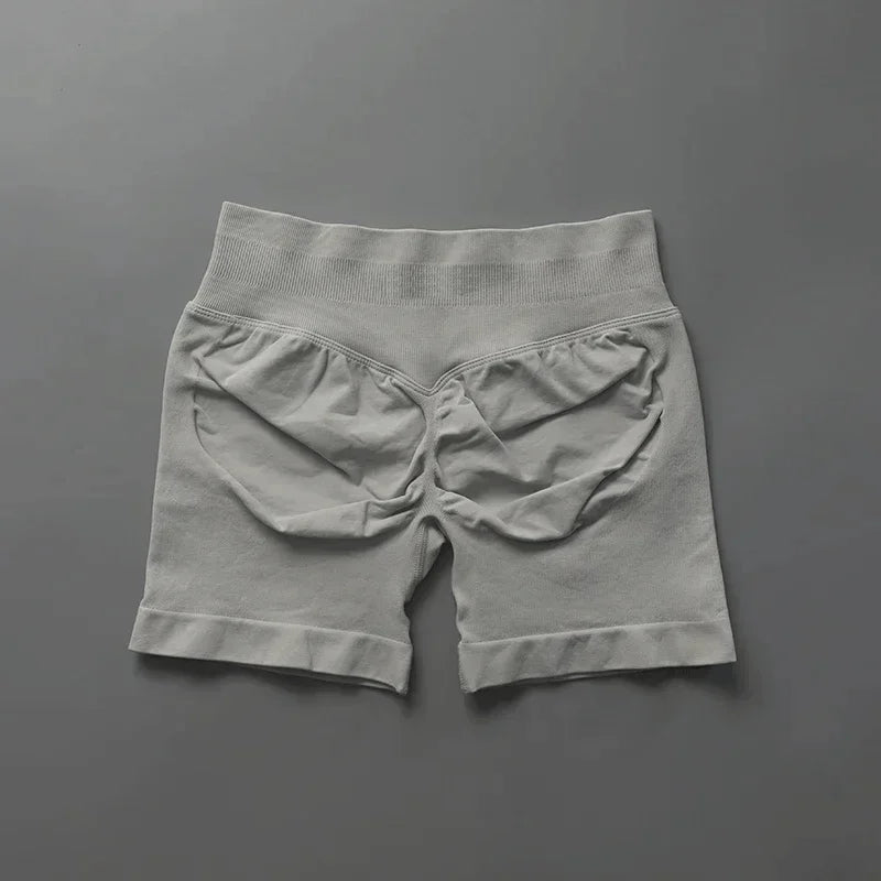 Shorts de sport ajustés |   Short de sport pour femmes, 4.5 pouces, pour gymnastique, Yoga, course à pied, exercice, tricot de qualité, respirant, sans couture, vêtements de mise en forme