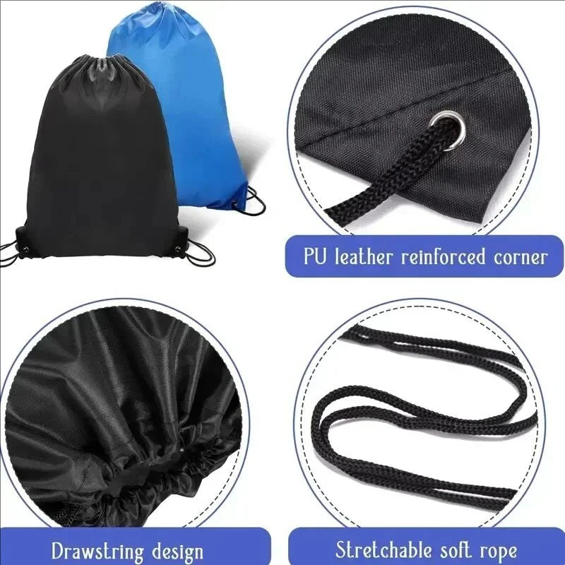Sac à cordon en polyester léger pour sport et voyage