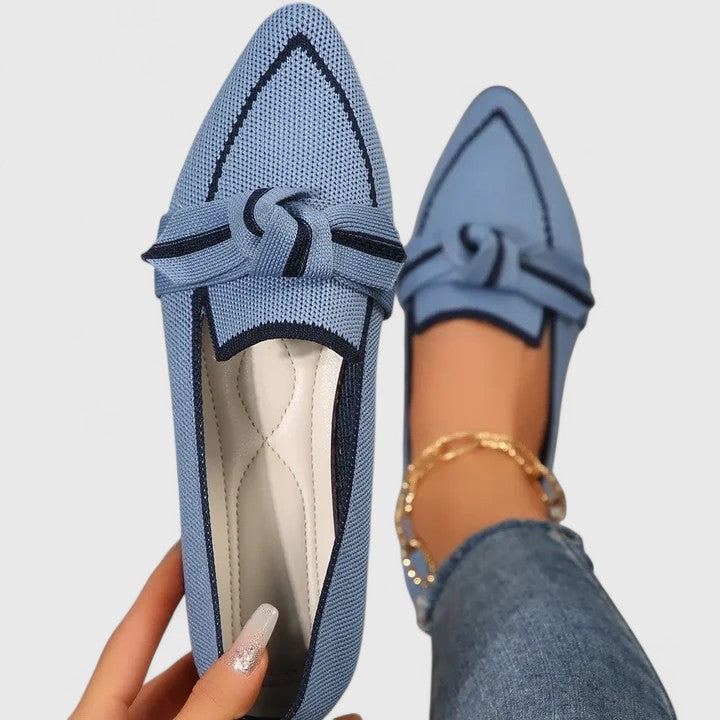 Mocassins femme à enfiler avec bout pointu