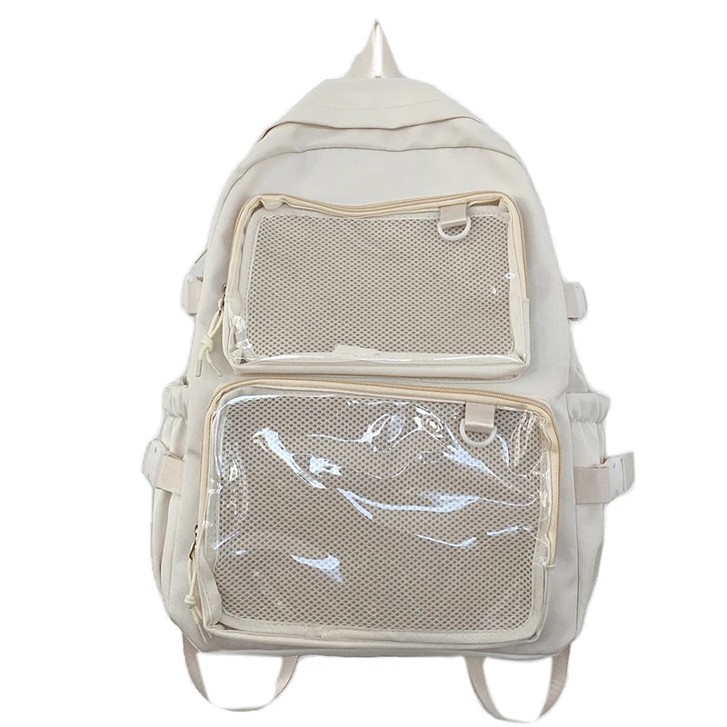 Sac à dos femme Ita Bag transparent grande capacité – Sac scolaire, cartable, sac à livres, sac de sport et de voyage