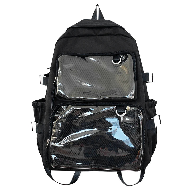 Sac à dos femme Ita Bag transparent grande capacité – Sac scolaire, cartable, sac à livres, sac de sport et de voyage