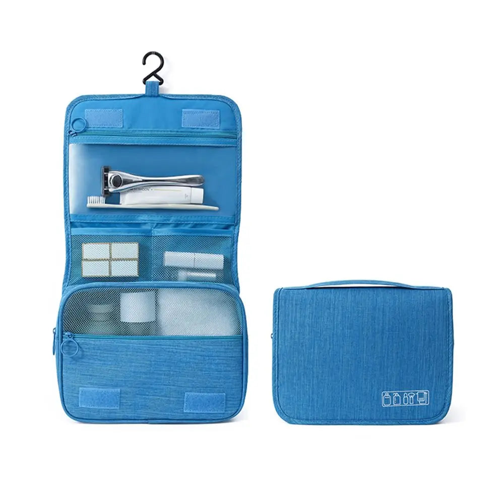 Trousse de toilette suspendue pliable avec compartiments
