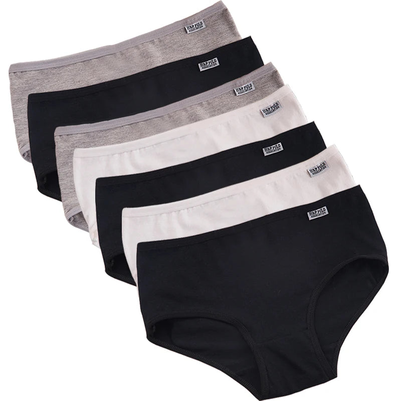 Lot de 7 culottes femme en coton extensible respirant taille moyenne – sous-vêtements confortables, qualité durable