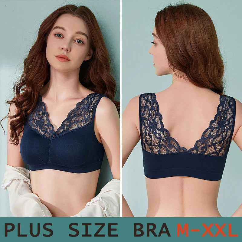 Soutien-gorge en dentelle sans armature – Confort léger et élégance