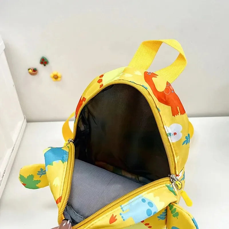 Sac à dos enfant dinosaure en nylon pour école maternelle