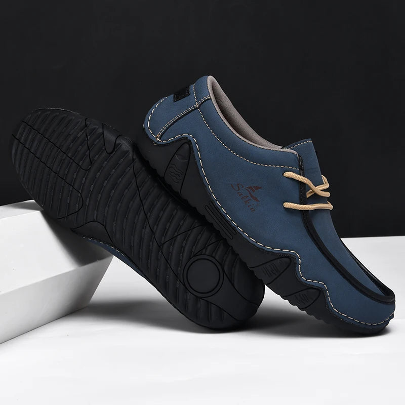 Mocassins homme à lacets avec semelle souple