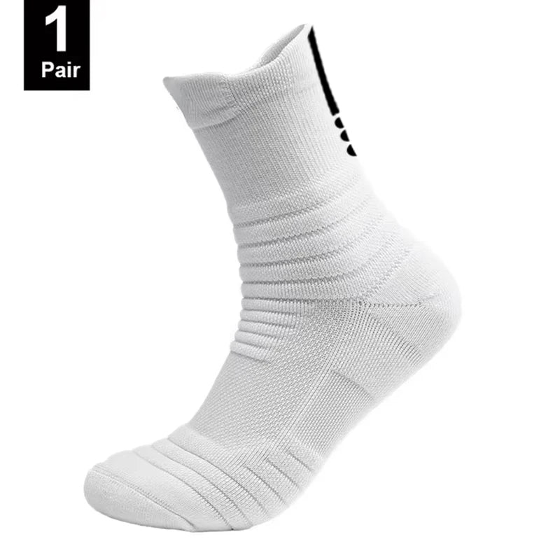 1/3 paires de chaussettes de Football antidérapantes pour hommes, chaussettes en coton, Tube court et Long, chaussettes de Sport respirantes et déodorantes 39-45
