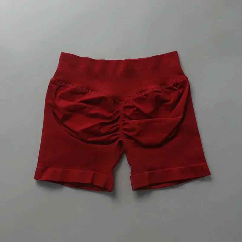 Shorts de sport ajustés |   Short de sport pour femmes, 4.5 pouces, pour gymnastique, Yoga, course à pied, exercice, tricot de qualité, respirant, sans couture, vêtements de mise en forme