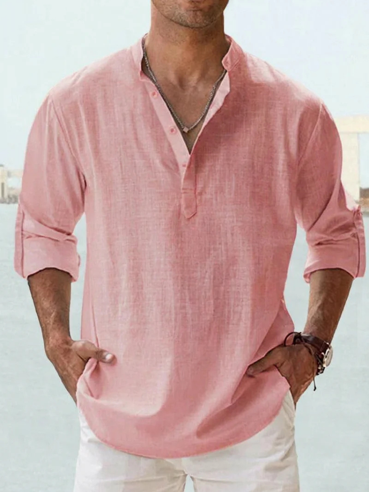 Chemise respirante en lin pour homme – Légère et élégante pour l’été