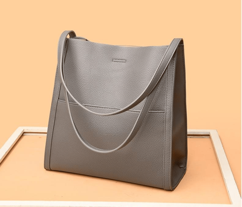 Sac à épaule femme spacieux en cuir souple – Élégant, minimaliste et confortable