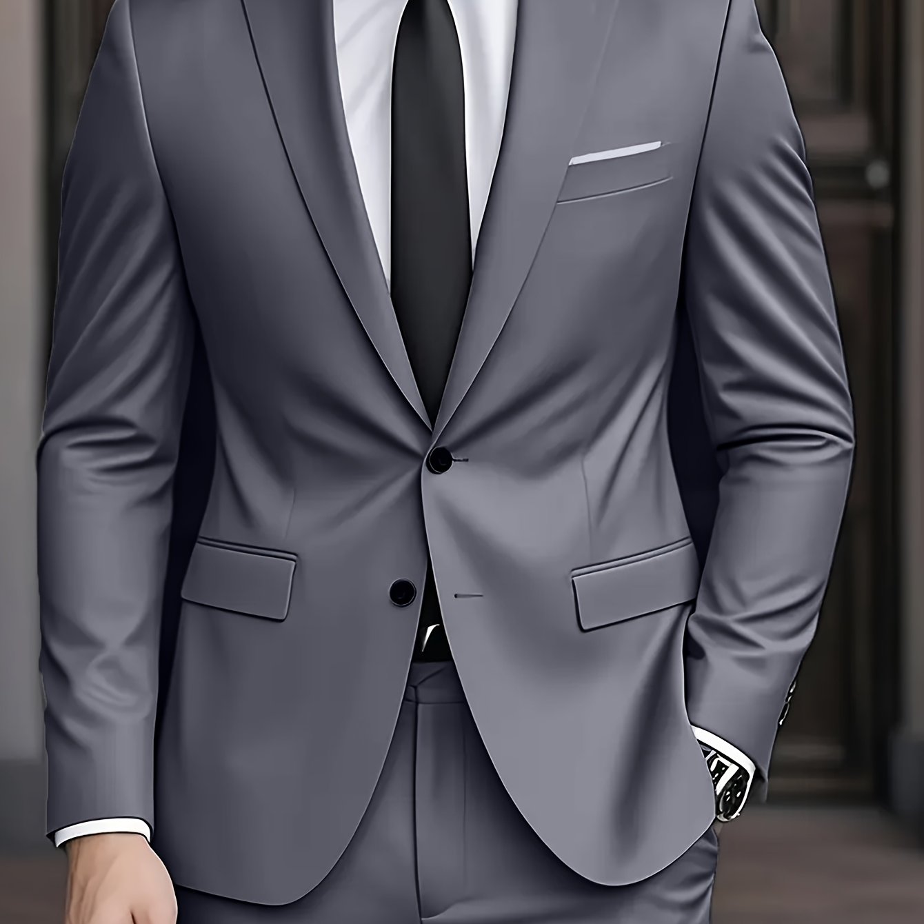 Costume Homme Élégant Deux Pièces – Coupe Moderne et Confort Premium