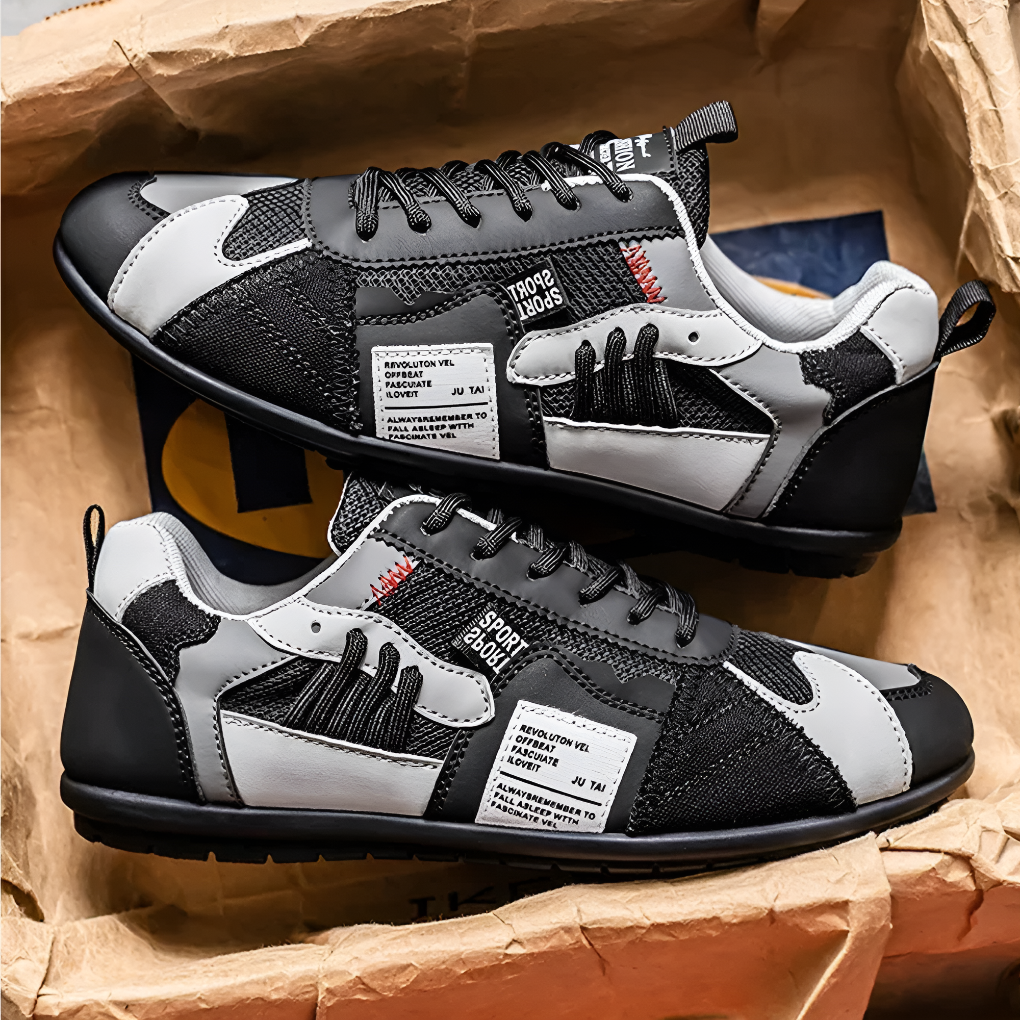 Baskets sport homme légères et respirantes – sneakers confortables au design moderne et rétro