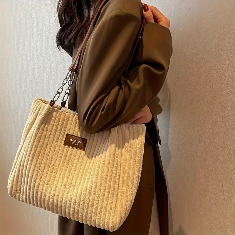 Sac fourre-tout en coton spacieux et élégant – Pratique et polyvalent au quotidien