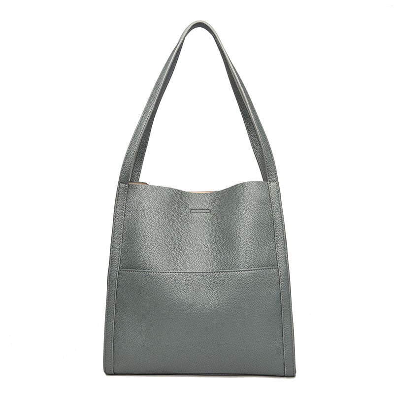 Sac à épaule femme spacieux en cuir souple – Élégant, minimaliste et confortable