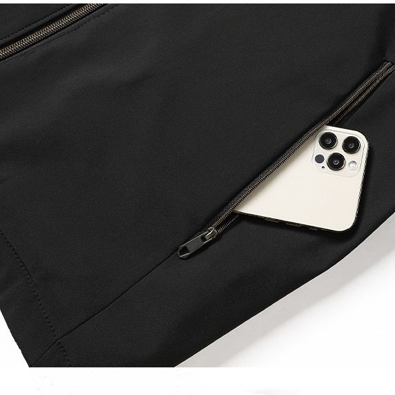 Veste homme chaude zippée à col montant