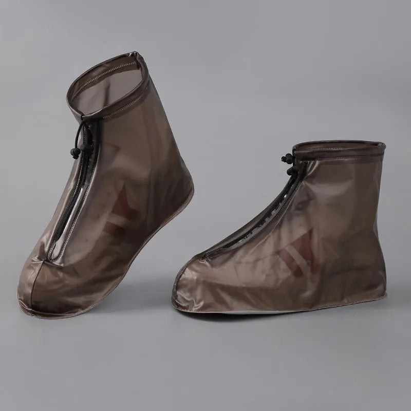 Couvre-chaussures imperméables zippés avec cordon ajustable