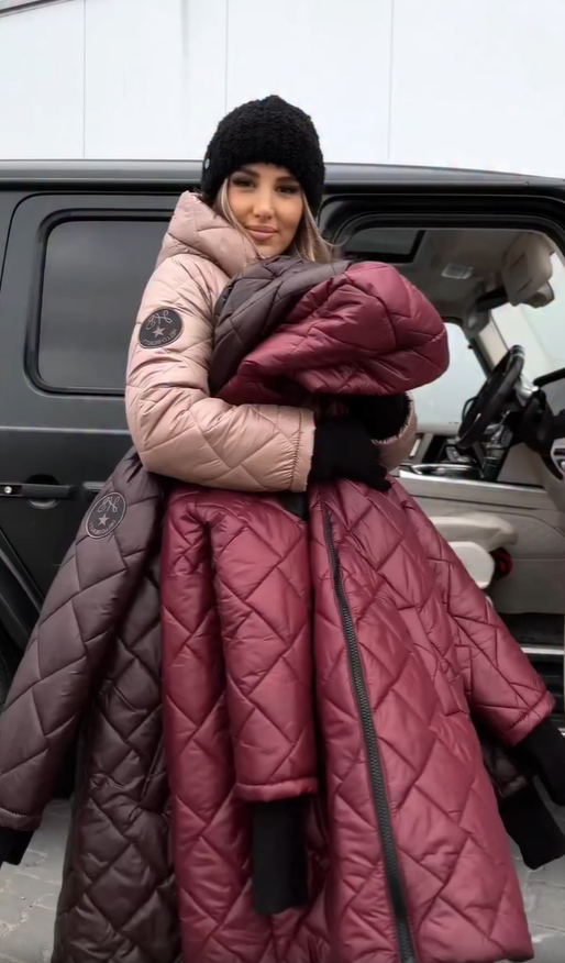 Cyranella™ - Veste Longue Matelassée Femme avec Capuche