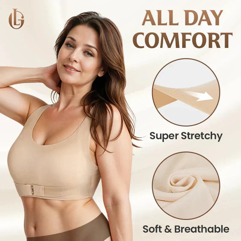 Soutien-Gorge Femme Confortable avec Bretelles Croisées