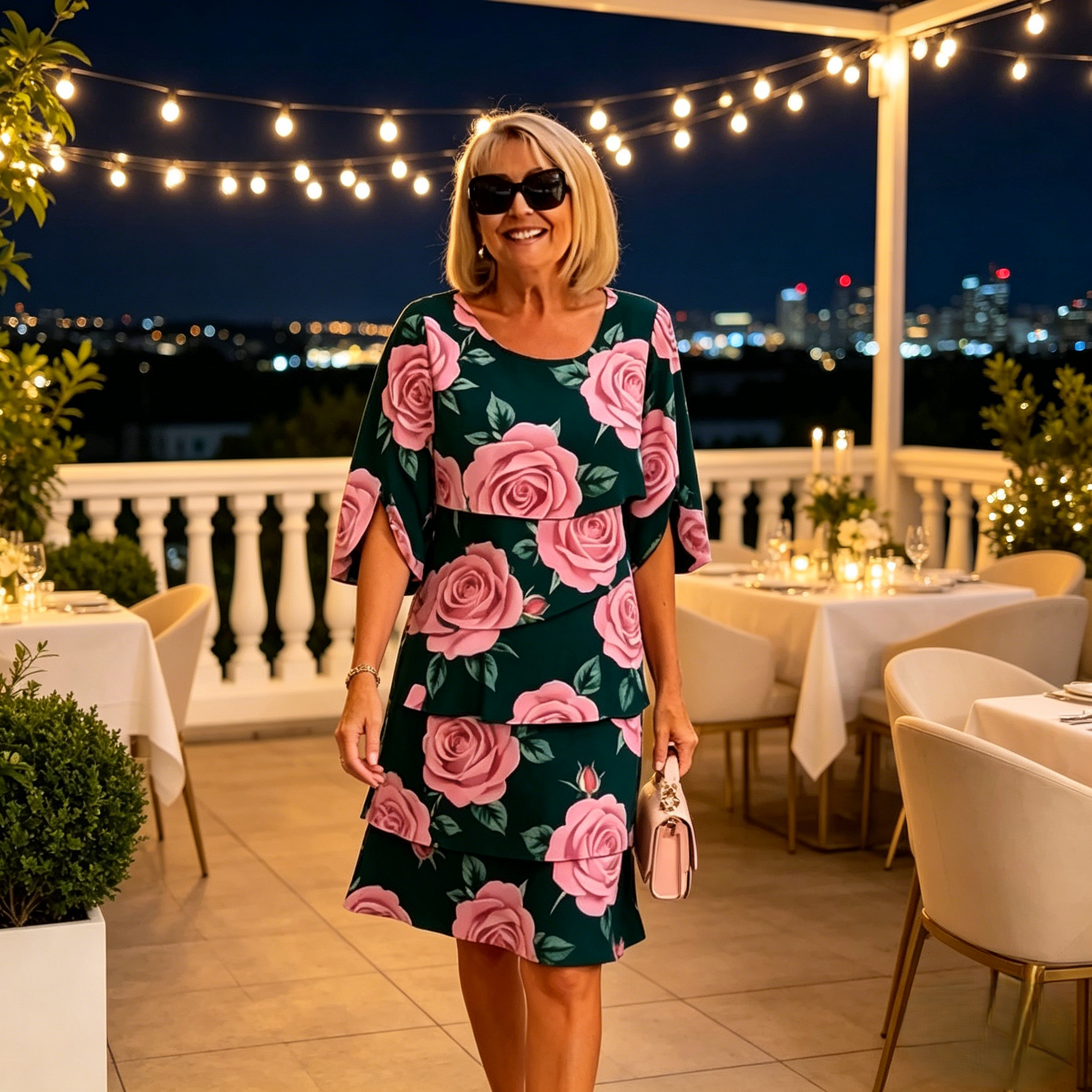 Robe Femme Fluide Motif Floral Élégant Été