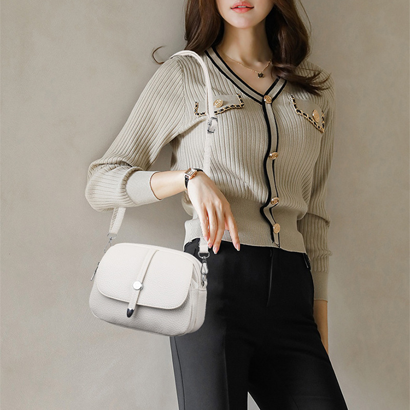 Sac bandoulière compact en similicuir souple – Élégant, léger et polyvalent