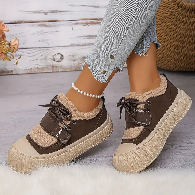 Baskets d’Hiver Femme Chaudes – Confort, Style et Adhérence