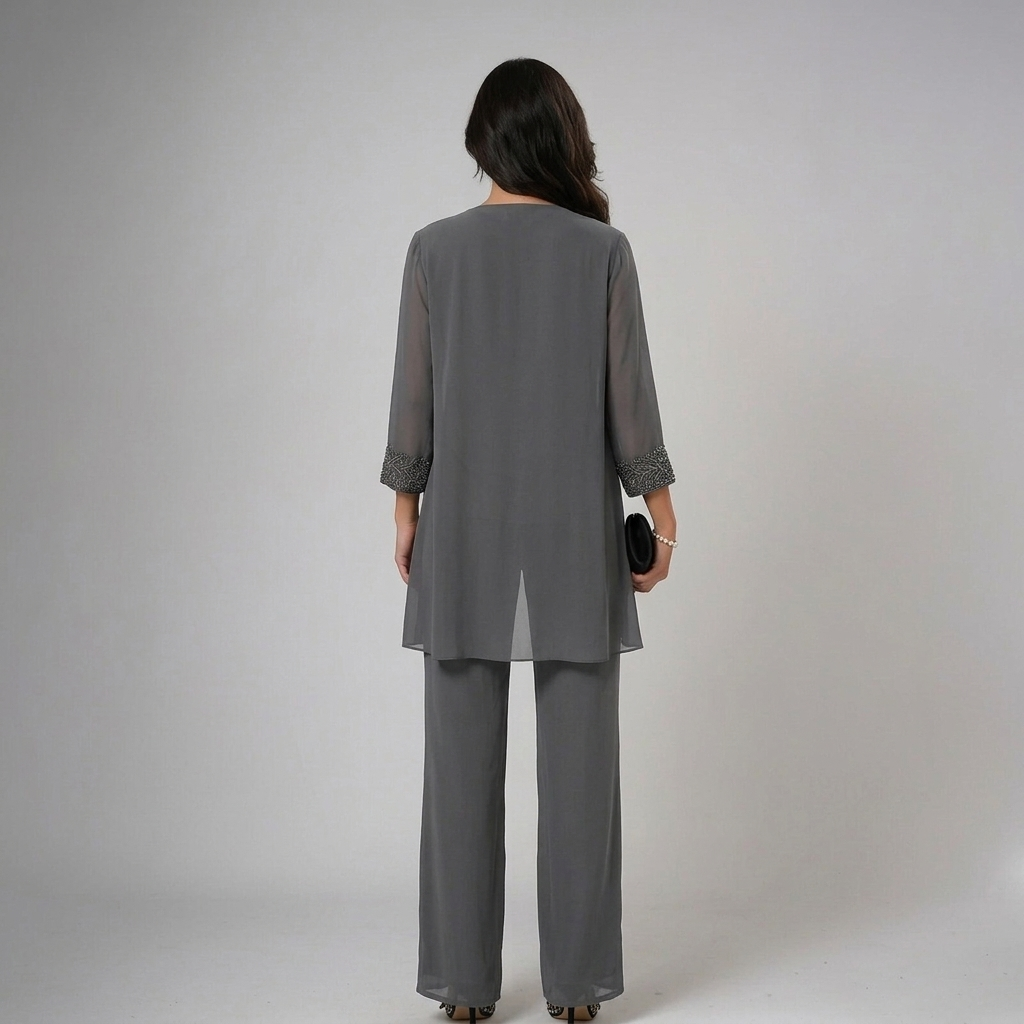 Ensemble Pantalon Trois Pièces Élégant pour Femmes