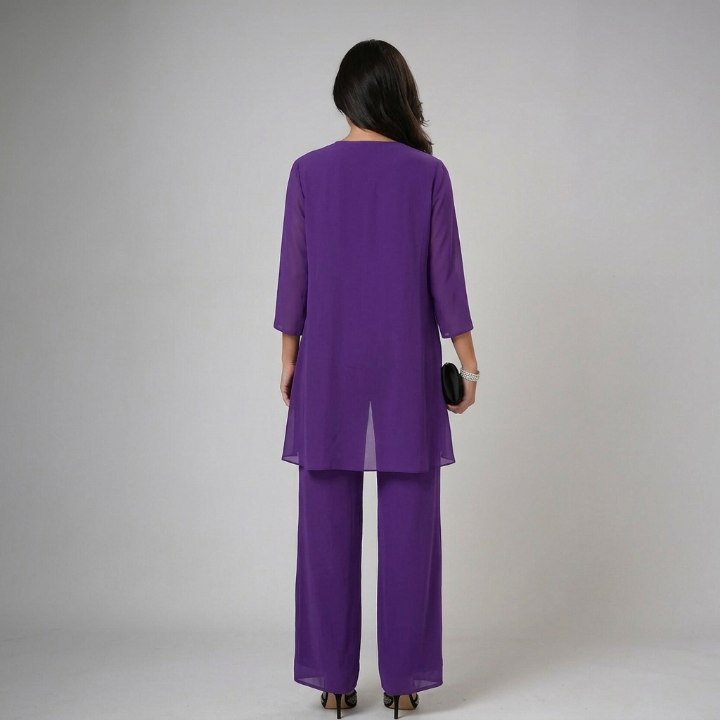 Ensemble Pantalon Trois Pièces Élégant pour Femmes
