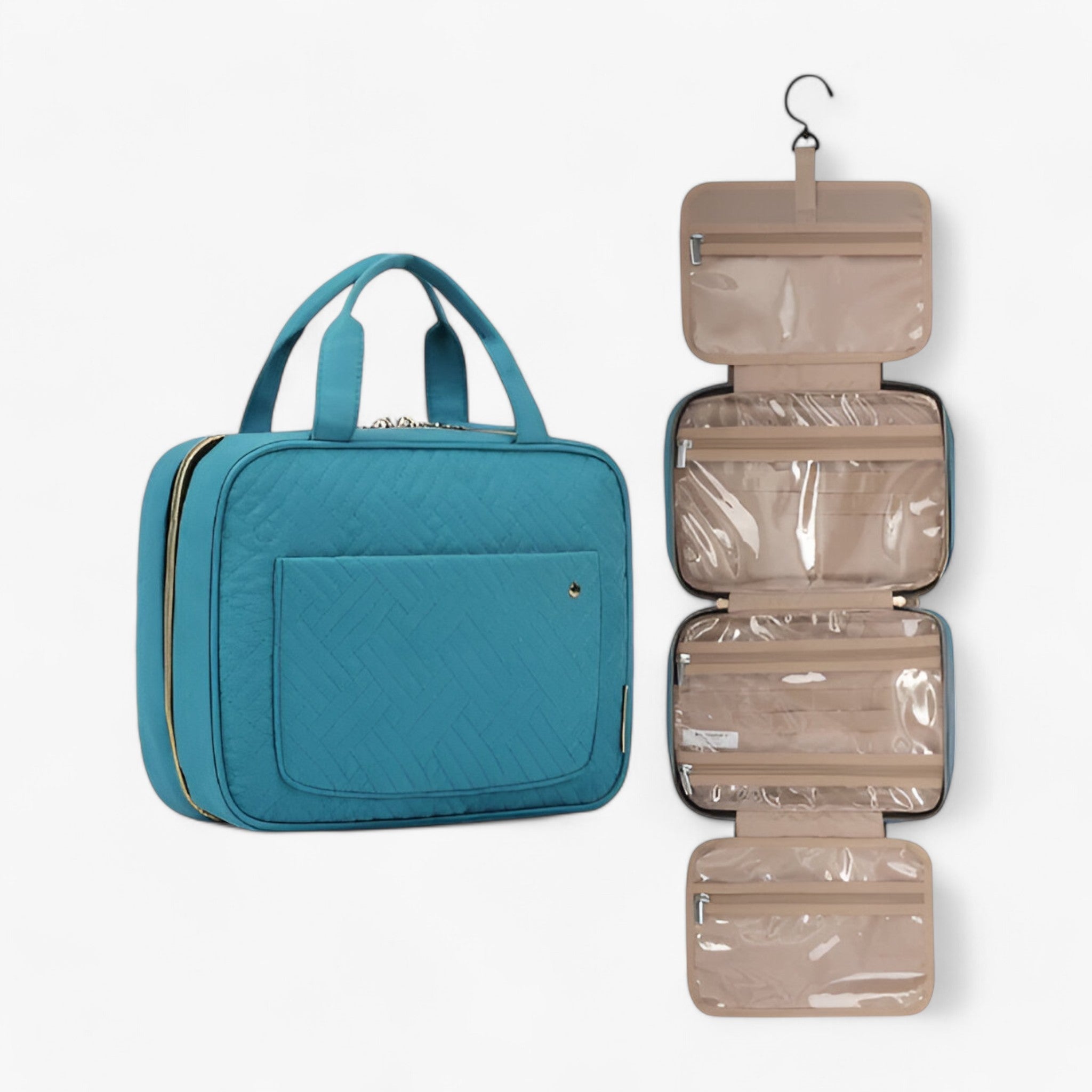 Trousse De Voyage Femme Organisateur Pliable Avec Crochet
