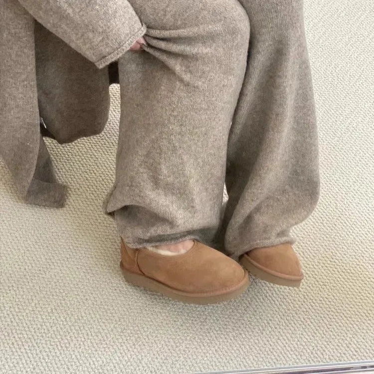 Chaussures Femme Doublure Imitation Fourrure Coupe Fermée Usage Hivernal
