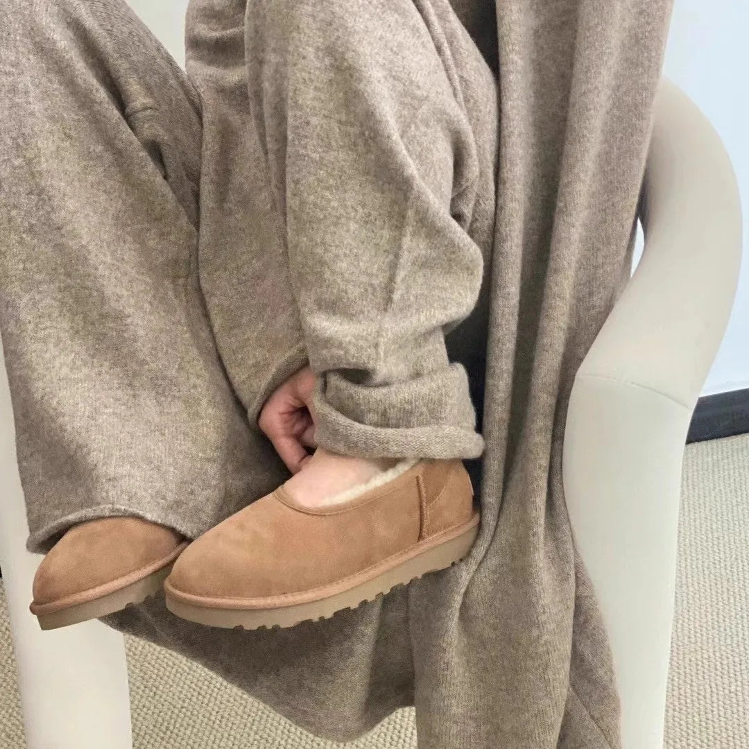 Chaussures Femme Doublure Imitation Fourrure Coupe Fermée Usage Hivernal