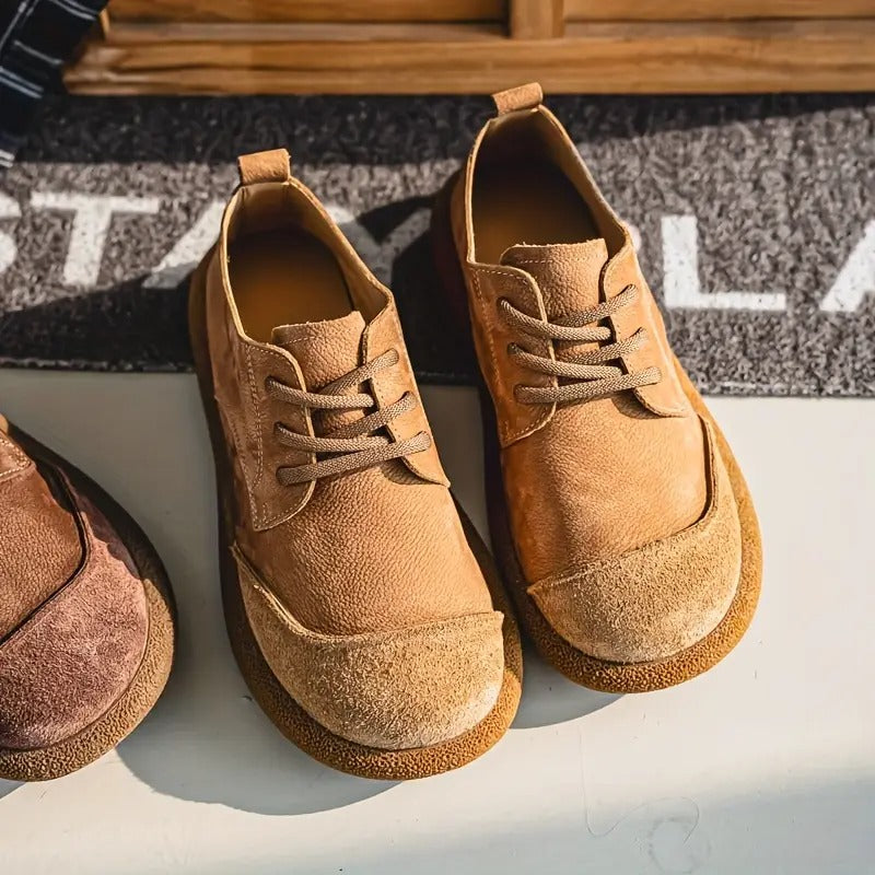 Chaussures homme en cuir à lacets confortables