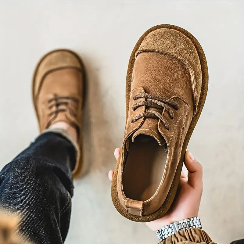 Chaussures homme en cuir à lacets confortables