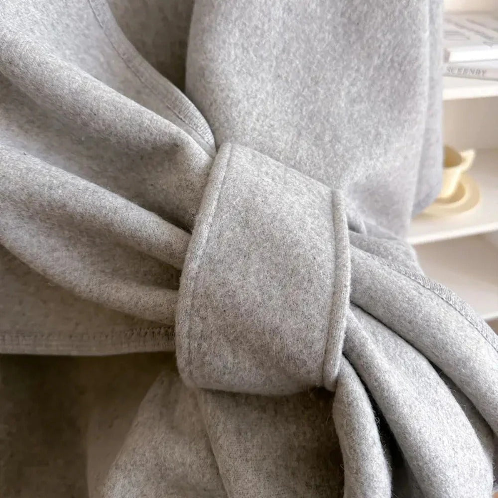 Écharpe poncho femme en laine douce – accessoire élégant, chaud et polyvalent toutes saisons