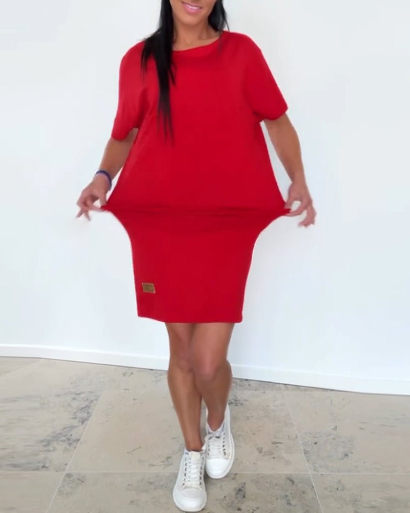 Robe courte femme stretch style casual chic