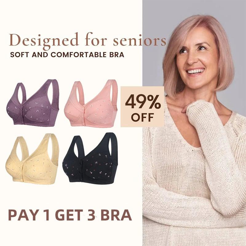 Soutien-gorge en coton à fermeture frontale – Confort et maintien