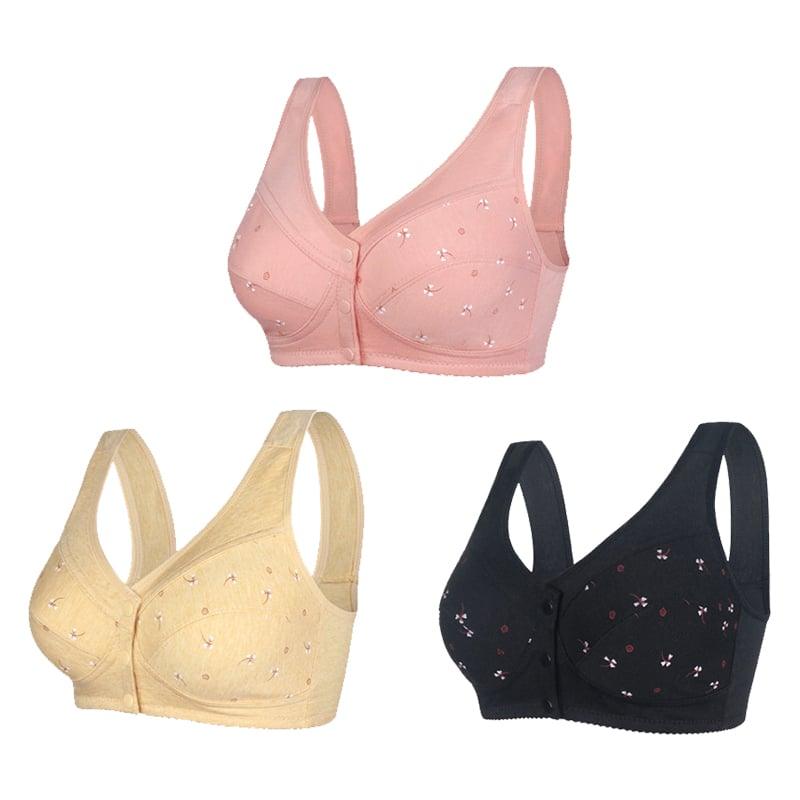 Soutien-gorge en coton à fermeture frontale – Confort et maintien