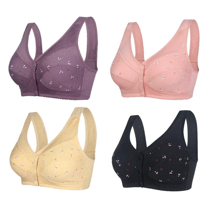 Soutien-gorge en coton à fermeture frontale – Confort et maintien