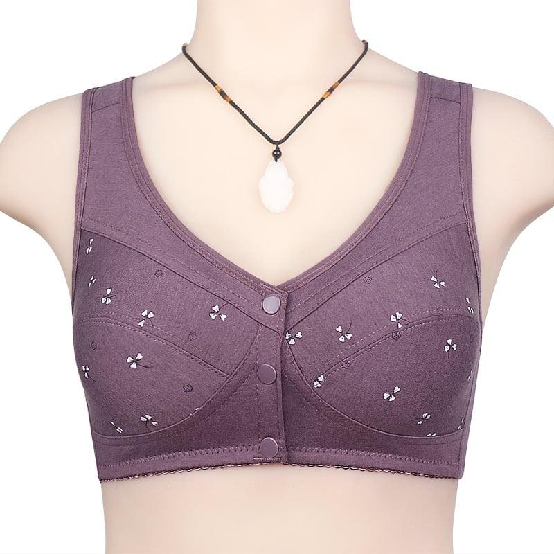 Soutien-gorge en coton à fermeture frontale – Confort et maintien