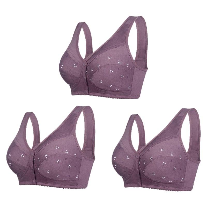 Soutien-gorge en coton à fermeture frontale – Confort et maintien
