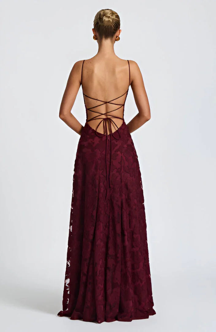 Robe longue femme à fines bretelles – Robe fleurie élégante à imprimé floral pour l’été
